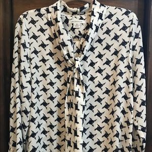 Liz Claiborne Toothhound Blue/White Long Sleeve M